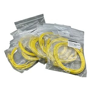 Lot of 10 Legrand 7ft Yellow Cat6 Ethernet Patch Cables 28AWG 576-RD15-007